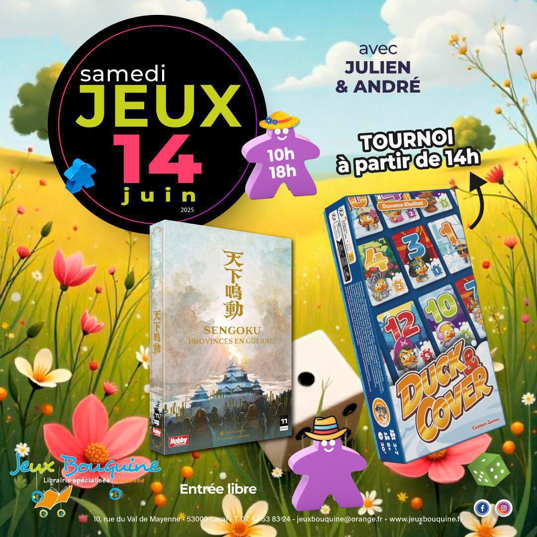 Samedi jeux à Jeux Bouquine