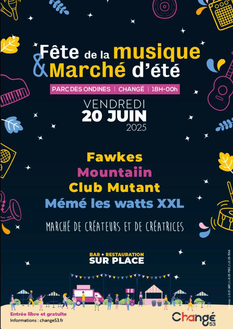 Fête de la musique & Marché d'été de Changé