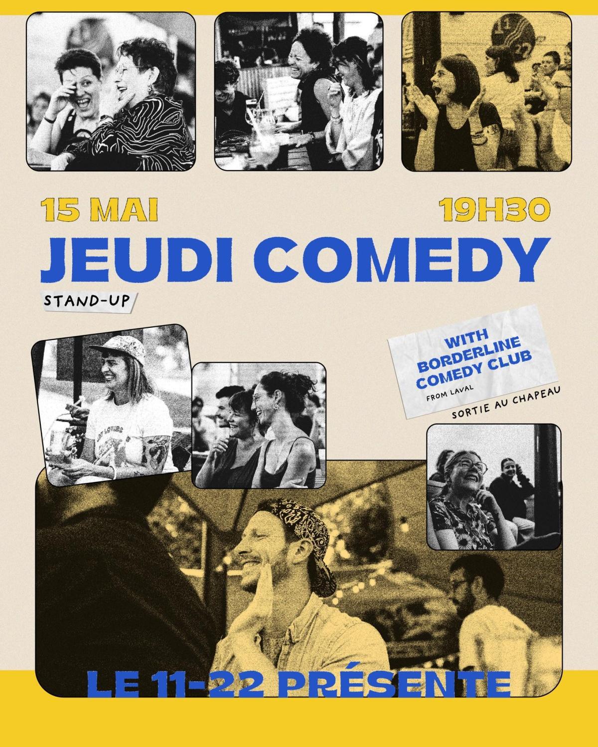 Jeudi Comedy : Stand-up au 11-22