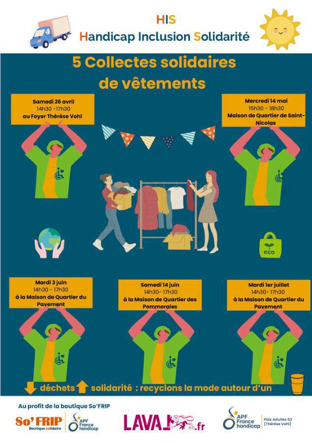 Collecte solidaire de vêtements So'Frip