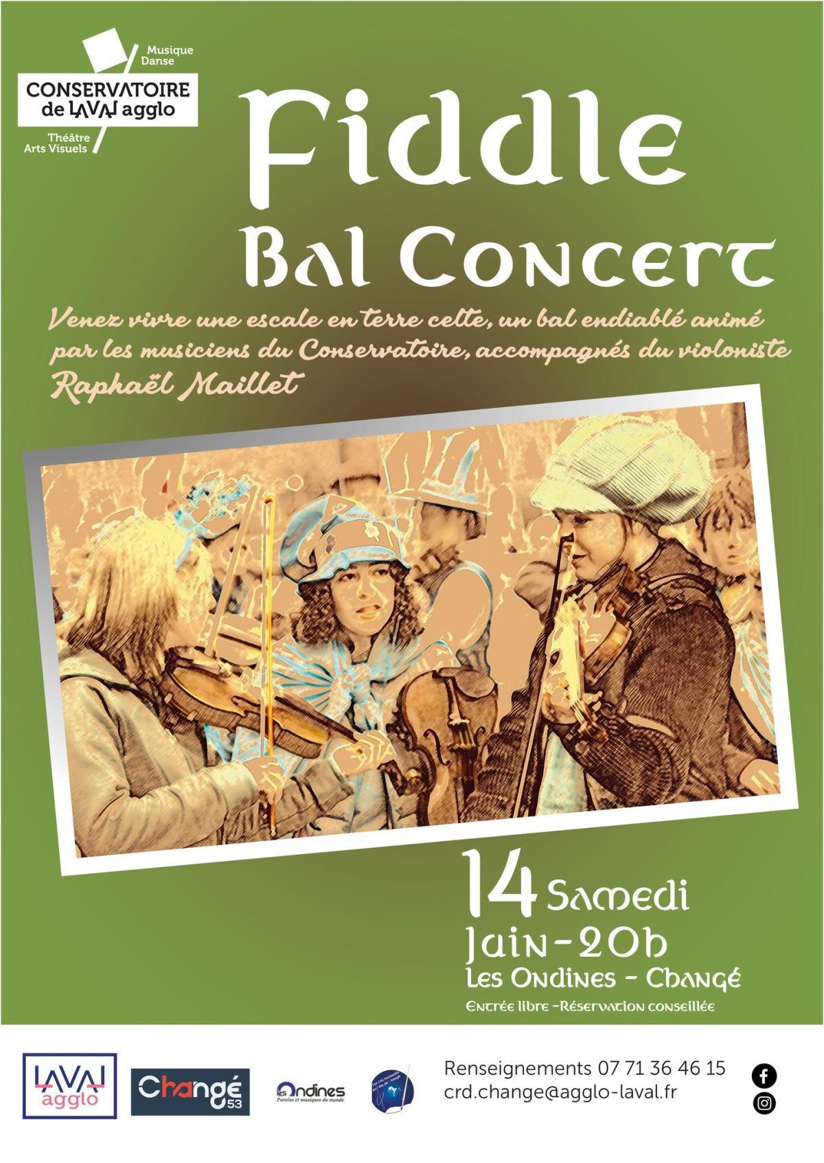 Fiddle, bal concert
