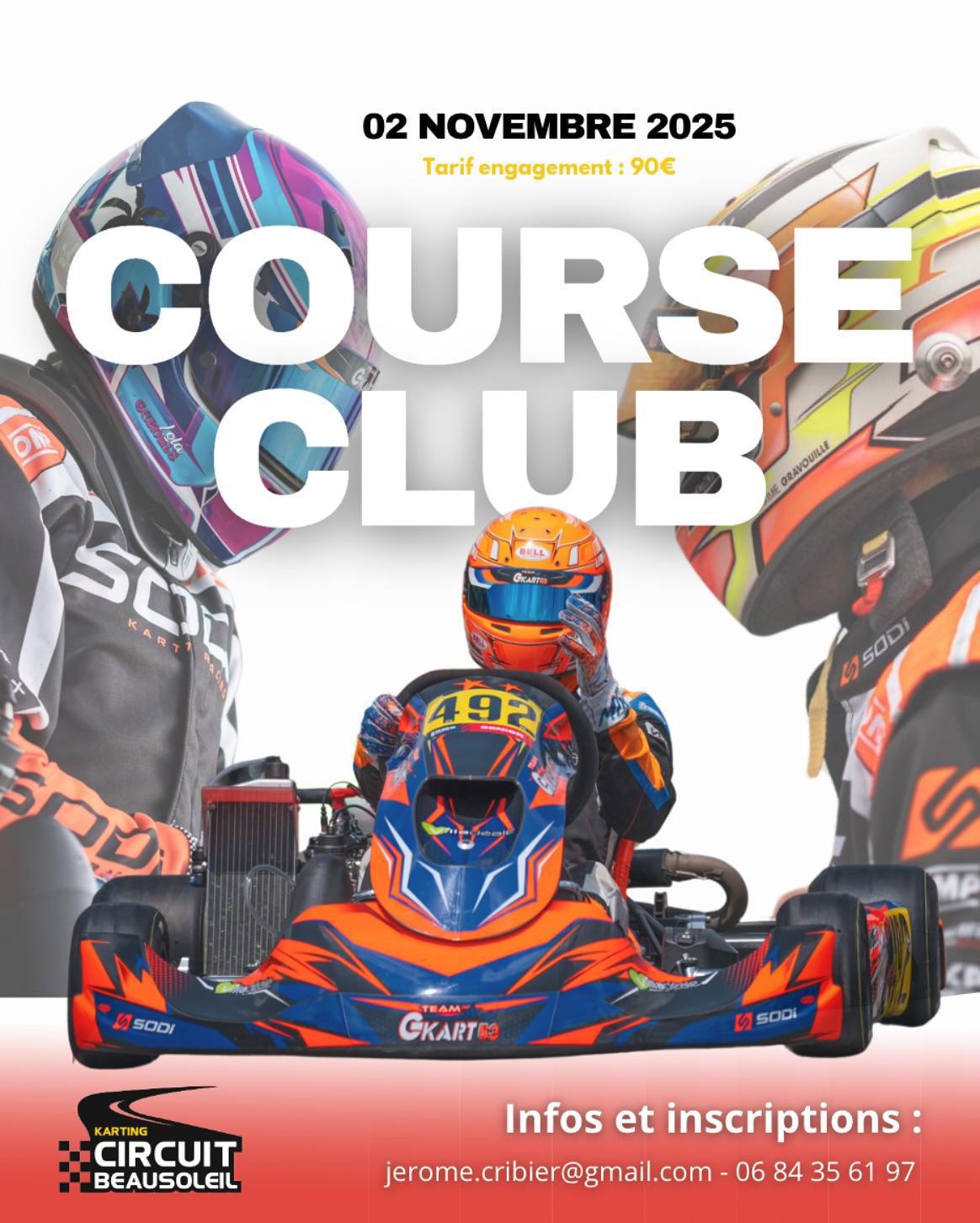 Course club au Karting Beausoleil
