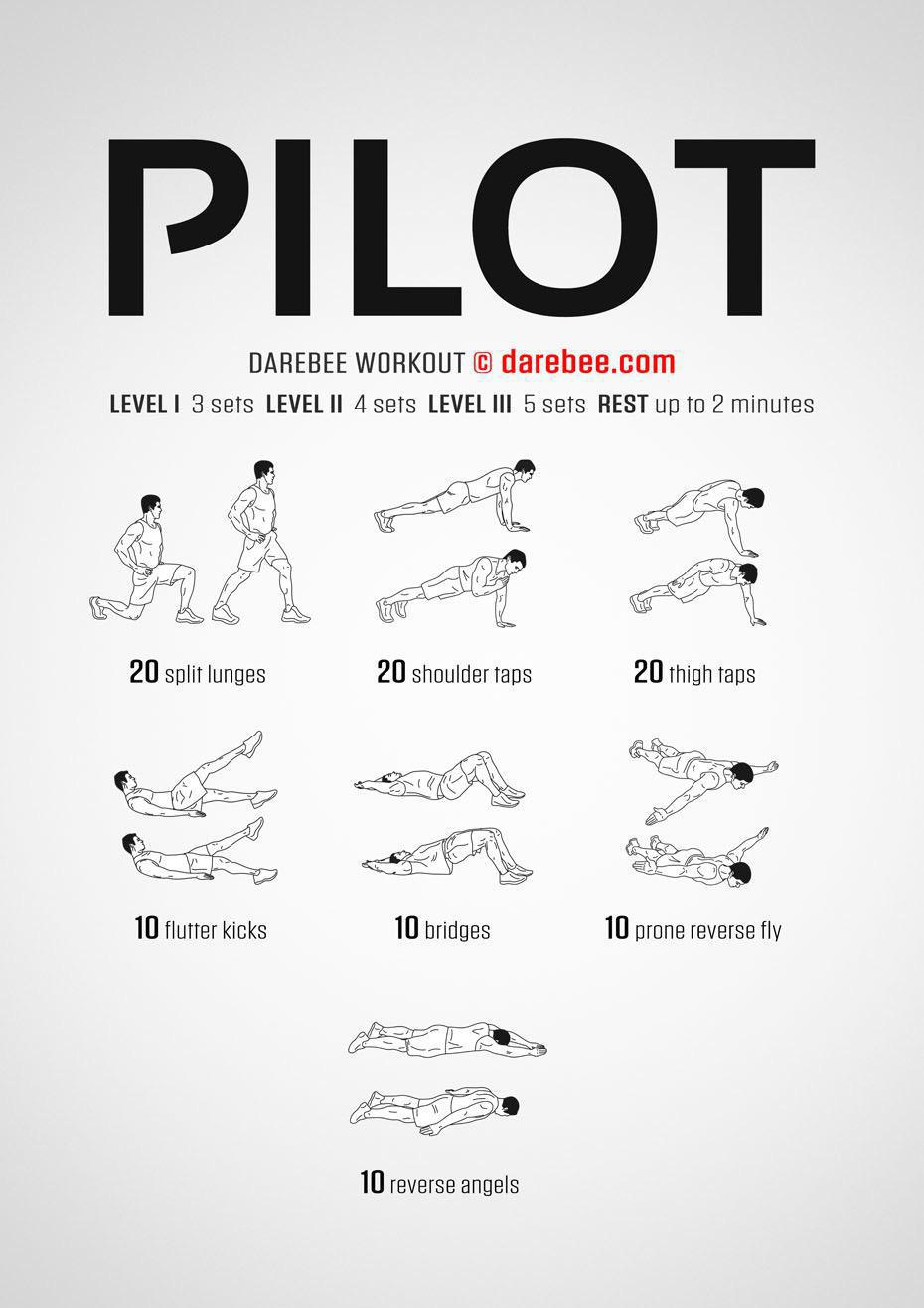 Darebee Sunday: Body Weight - PILOT Workout