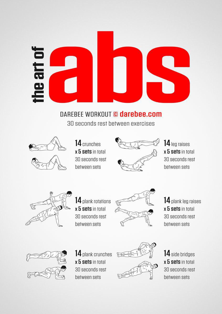 Darebee Thursday: Body Weight - The Art of Abs Workout