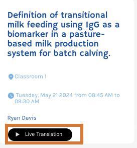 How to use "Live Translation" 