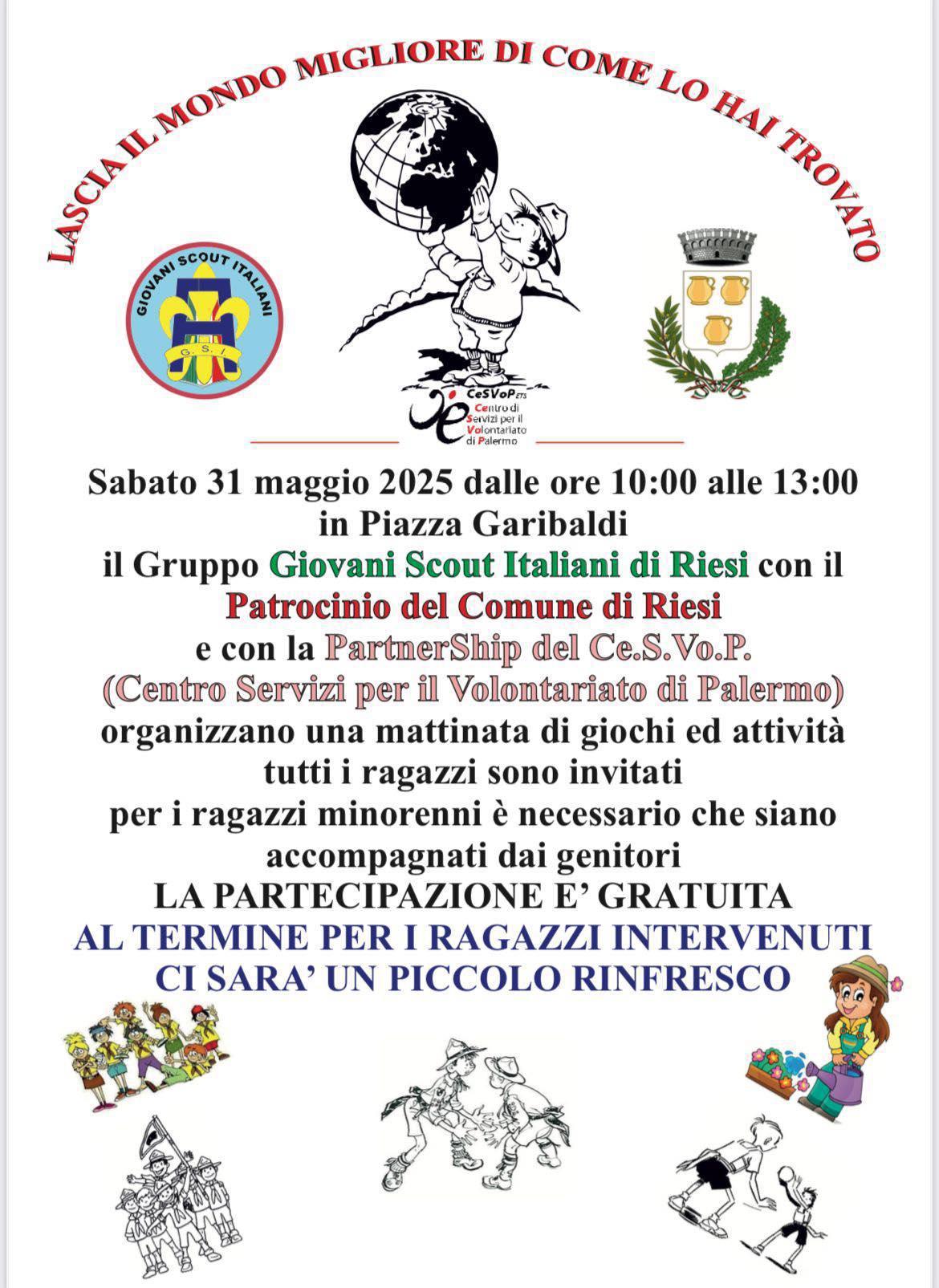 Una mattinata di giochi ed attività (inizio ore 10:00)
