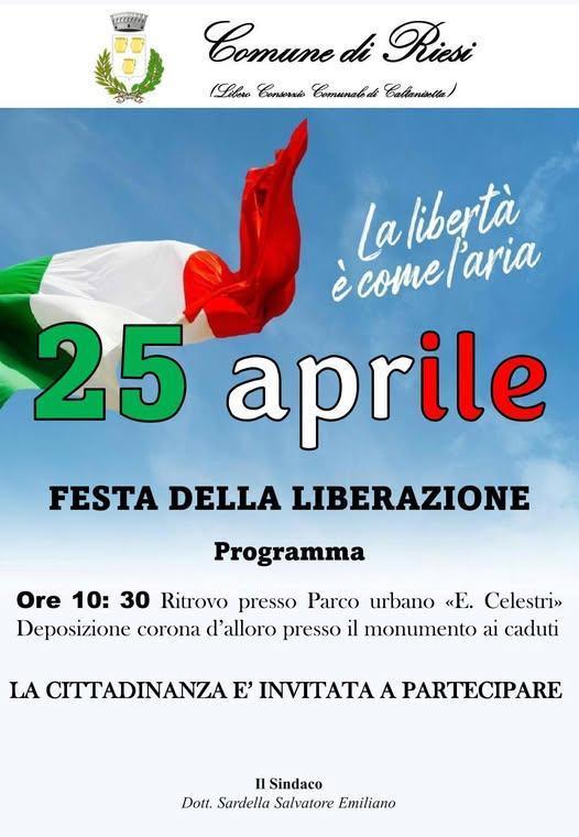 25 Aprile Festa della Liberazione (inizio ore 10:30) 25 Aprile Festa della Liberazione (inizio ore 10:30)
