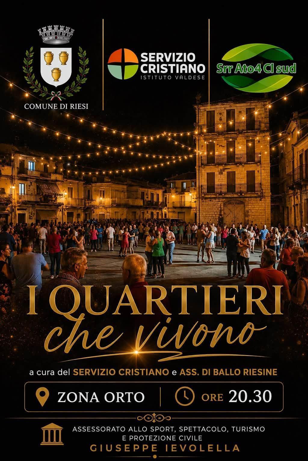 "I quartieri che vivono" (inizio ore 20.30)