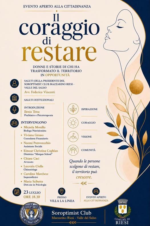 "Il coraggio di restare" (inizio ore 18:30)