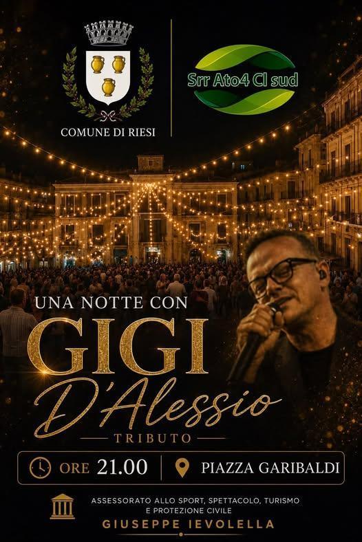 "Una notte con Gigi D'Alessio" - Tributo (inizio ore 21:00)