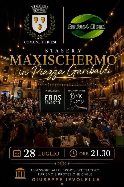 Maxischermo in piazza (inizio ore 21:00)