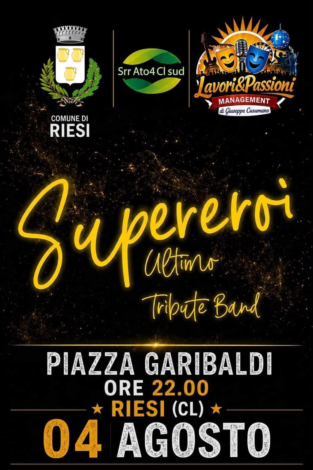Concerto della Supereroi - Ultimo Tribute Band "Pianeti sotto le stelle" (inizio ore 22.00)