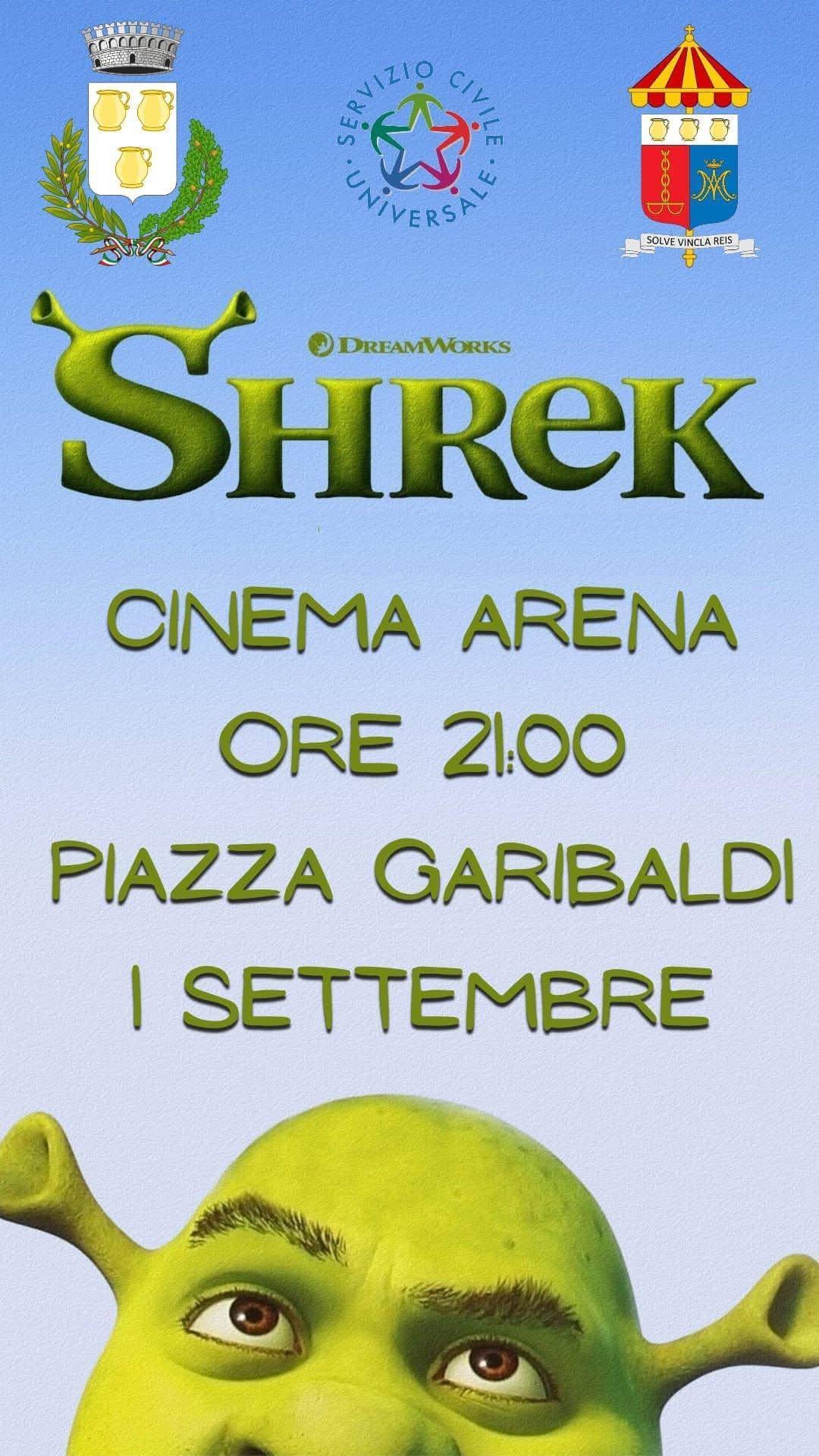 Shrek - Cinema Arena (inizio ore 21:00)