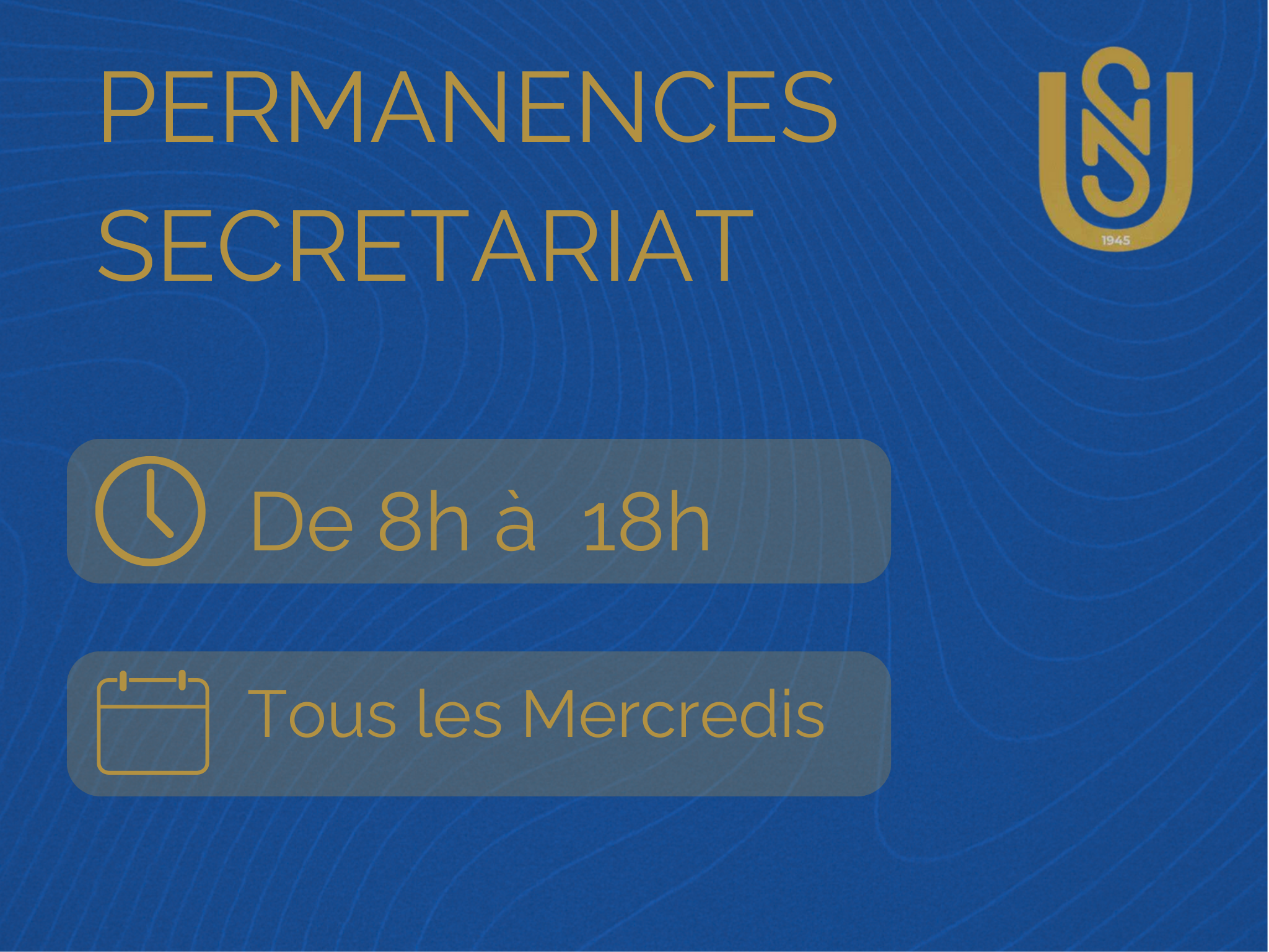 permanences secrétariat 