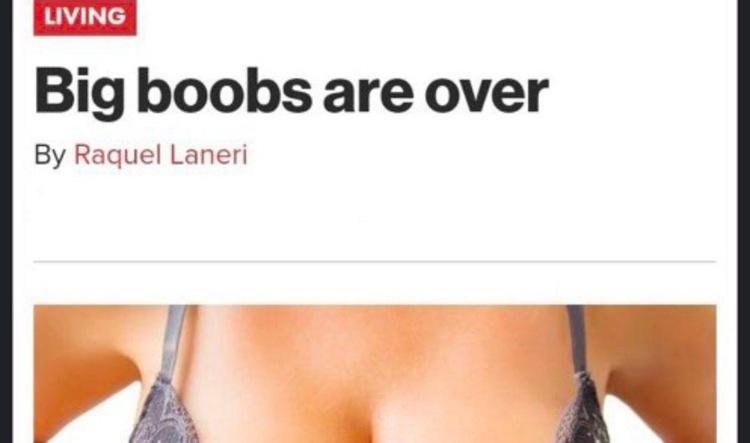 Big Boobs are Over