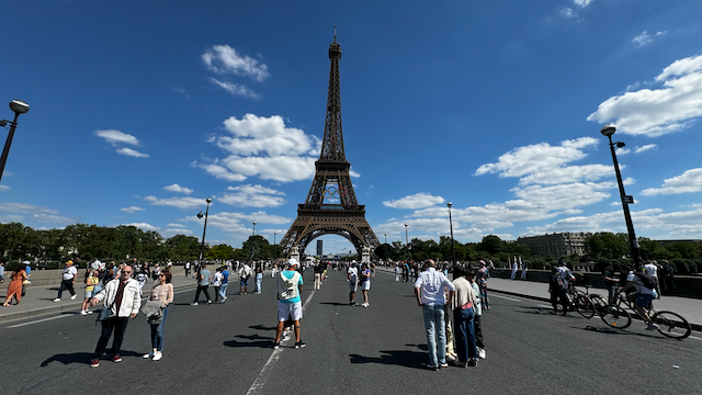 Eiffel Tower w/Olympic Rings