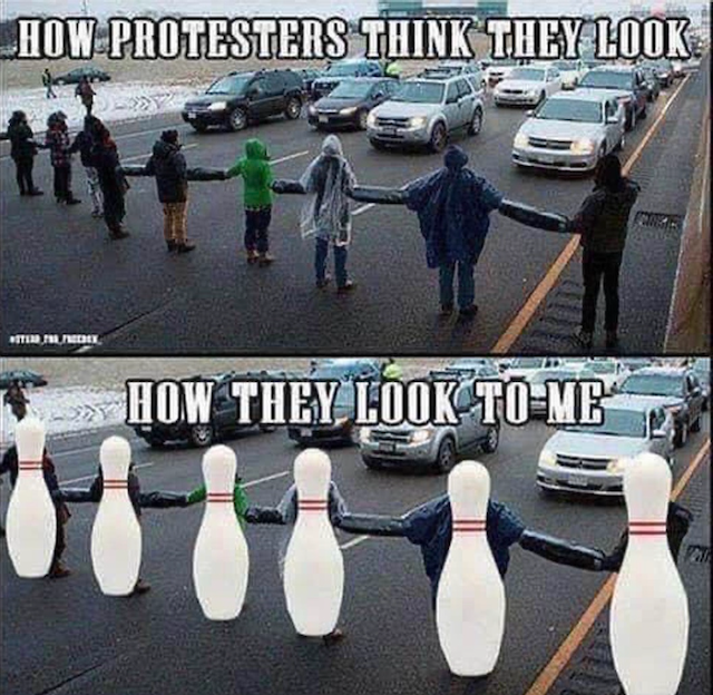 How Protesters Look