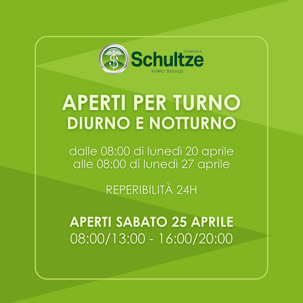 Aperti per turno DIURNO e NOTTURNO Aperti per turno DIURNO e NOTTURNO