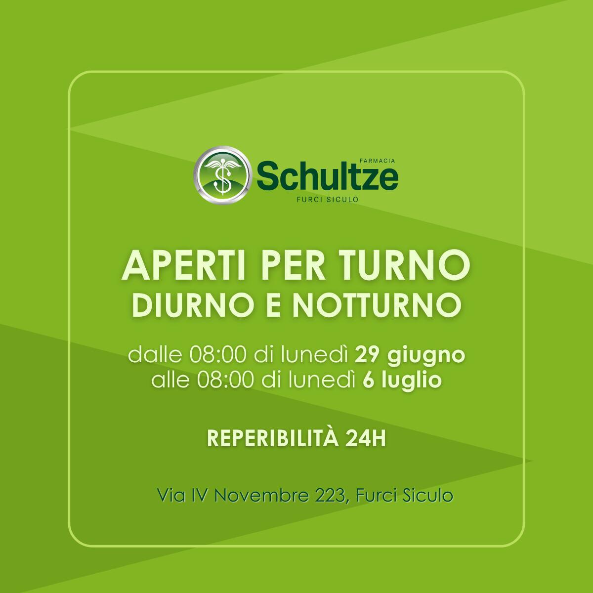 Aperti per turno DIURNO e NOTTURNO