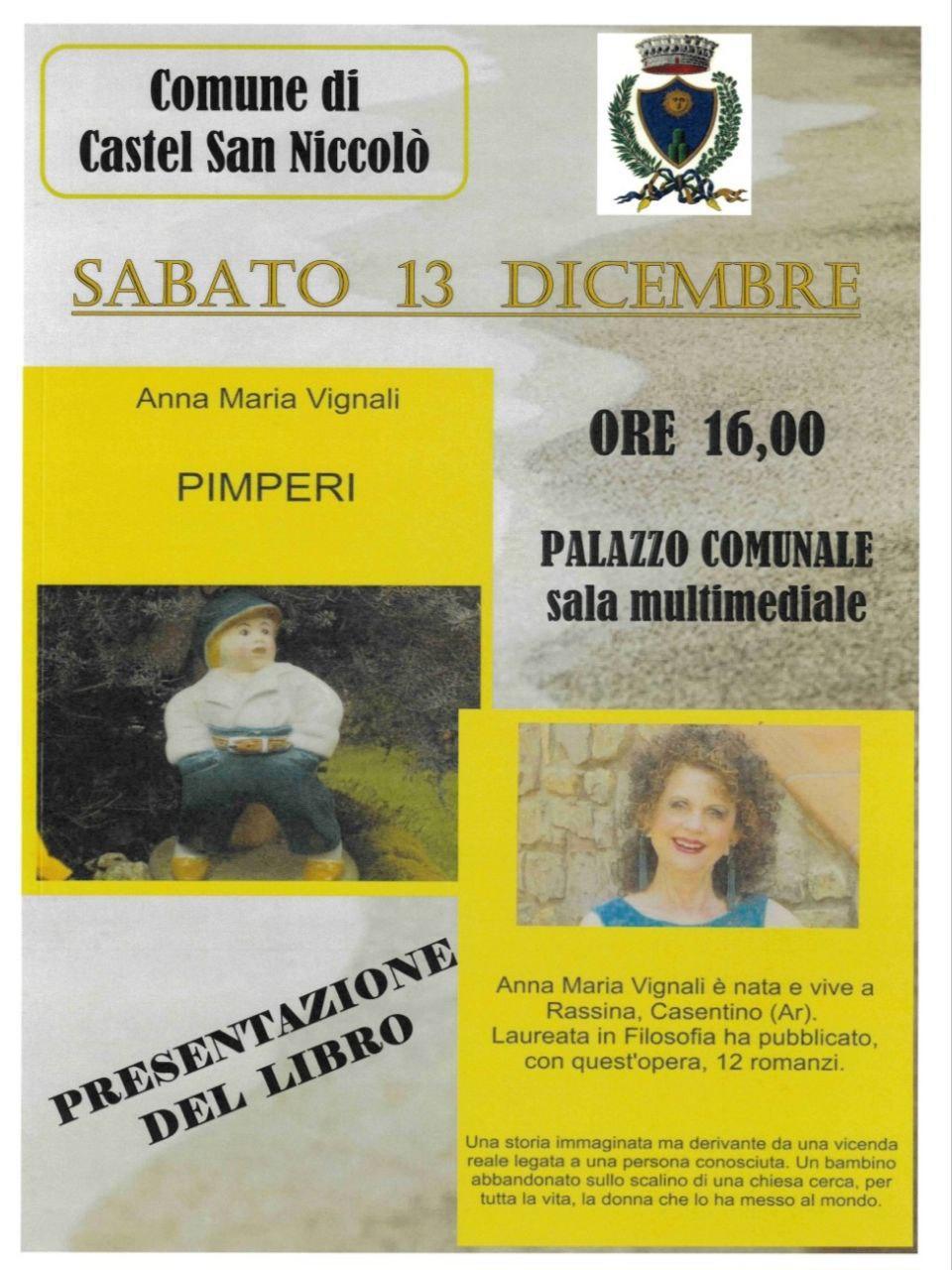 Presentazione del libro "PIMPERI" Anna Maria Vignali (inizio ore 16.00)