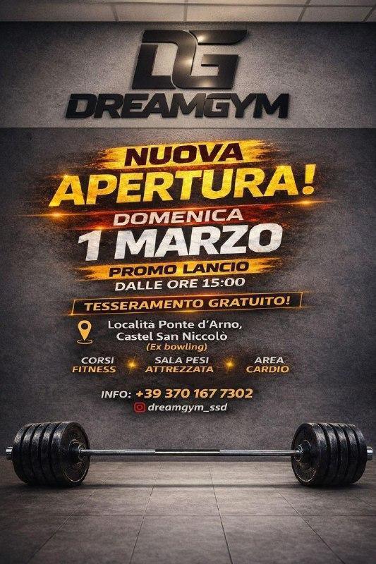 DG Dreamgym - nuova apertura! (dalle ore 15.00)