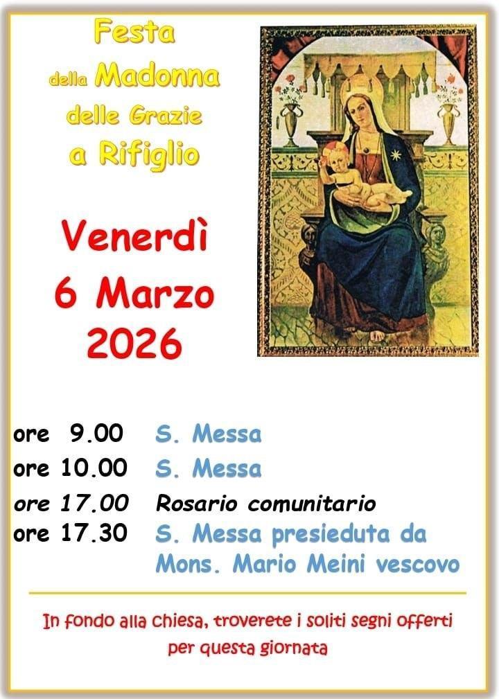 Festa della Madonna delle Grazie a Rifiglio (dalle ore 9.00)