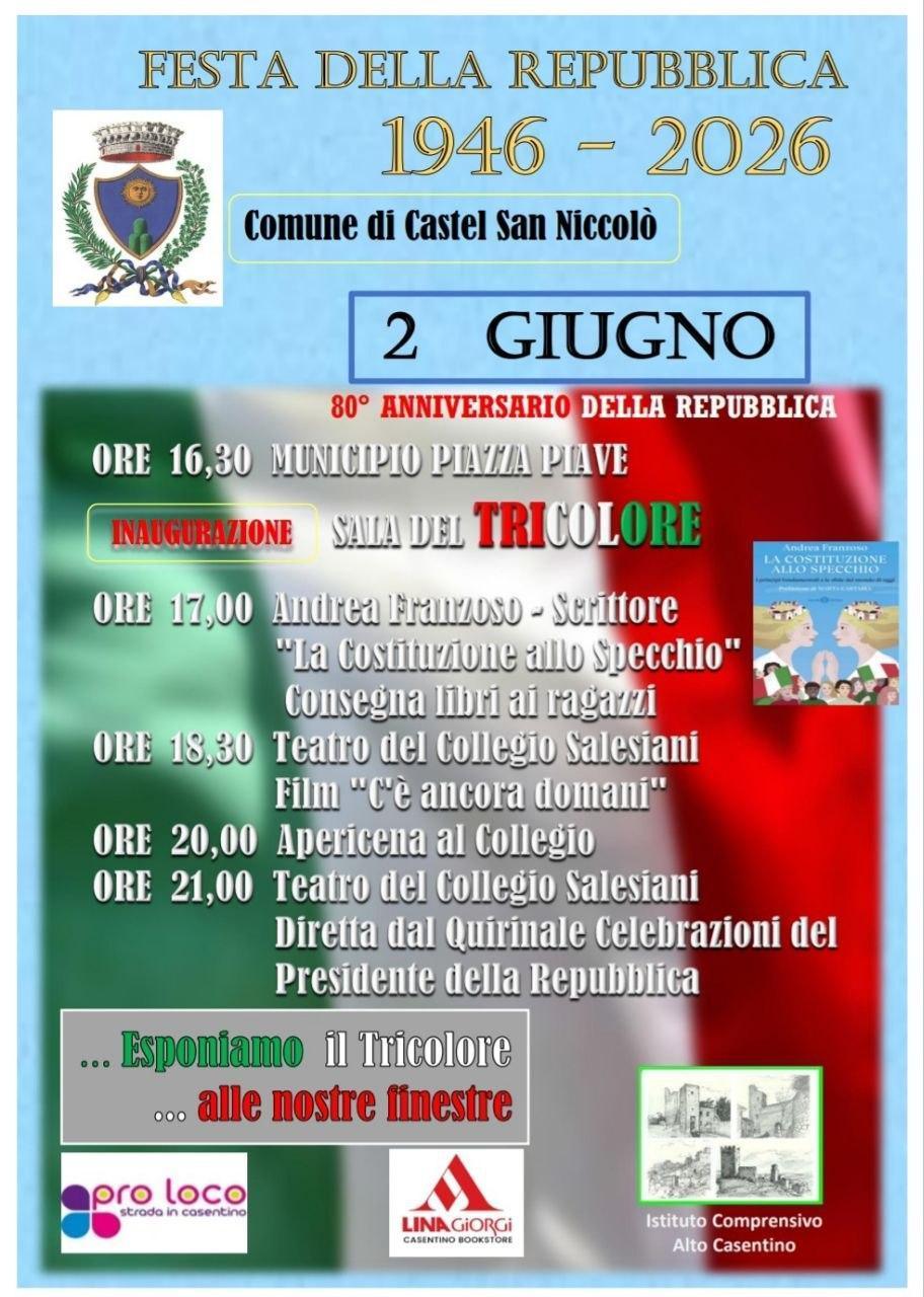 Festa della Repubblica 1946 / 2026 - 80° Anniversario (dalle ore 16.30)