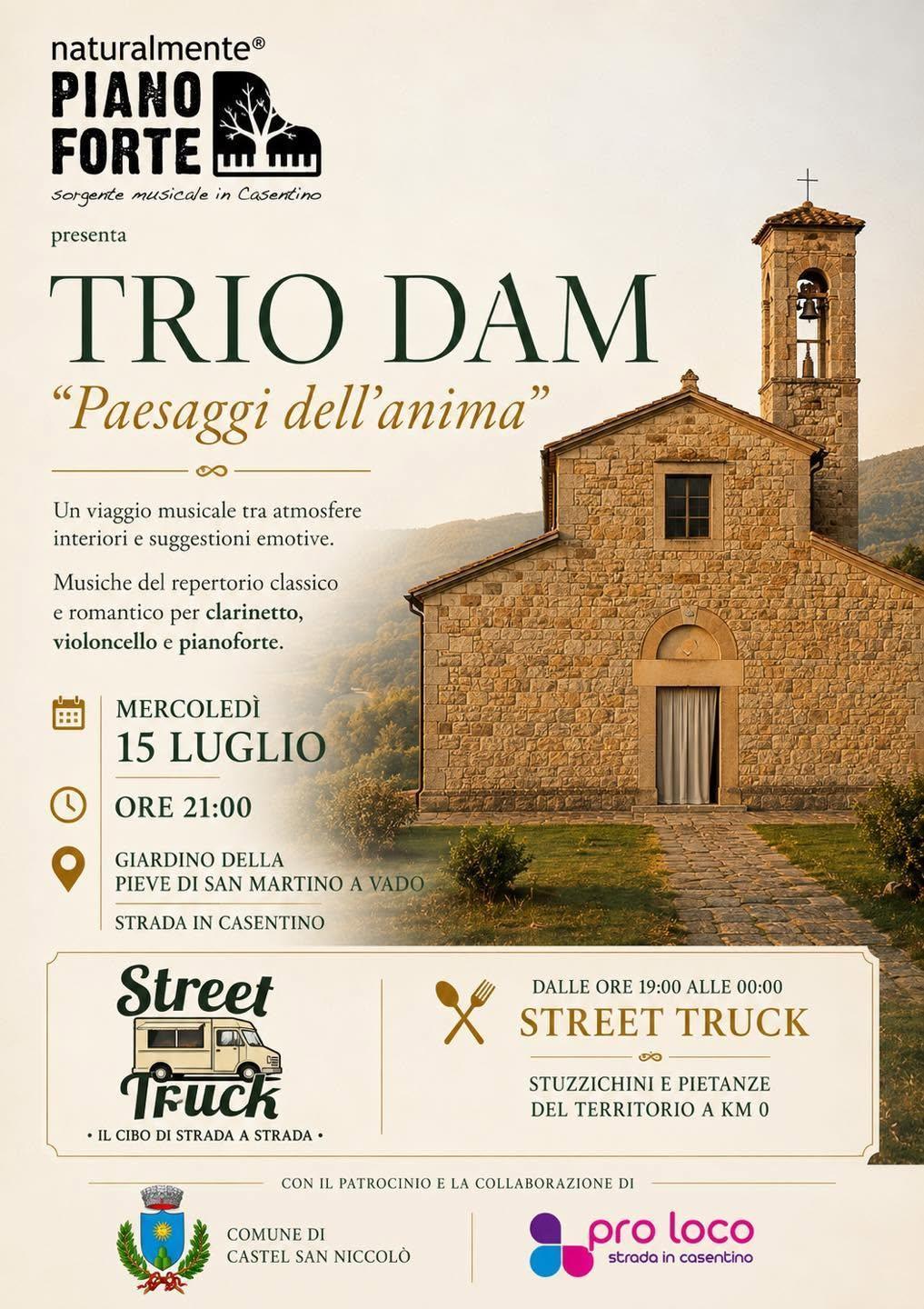 TRIO DAM "Paesaggi dell’anima" (inizio ore 21:00) TRIO DAM "Paesaggi dell’anima" (inizio ore 21:00)