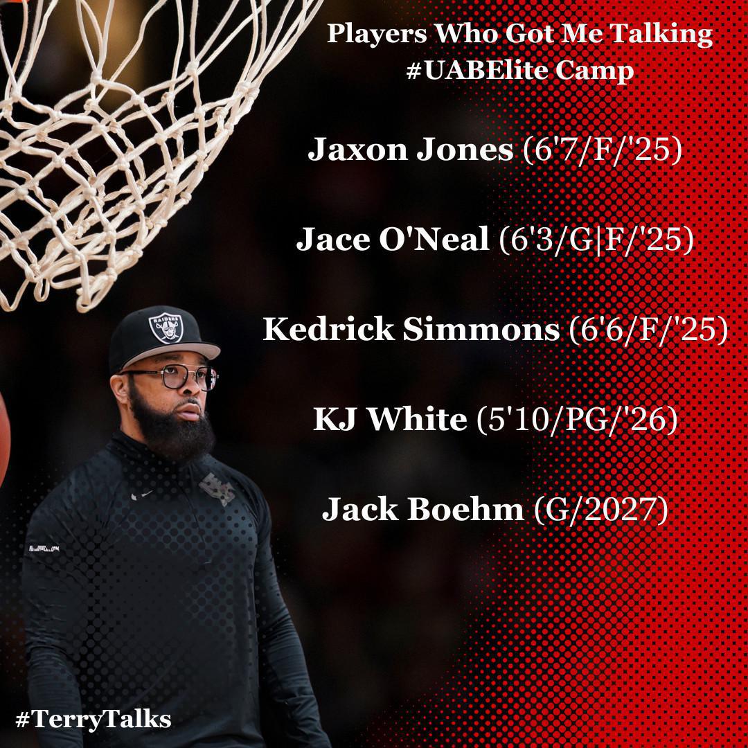 #TerryTalks: Players Who Got Me Talking From The #UABEliteCamp
