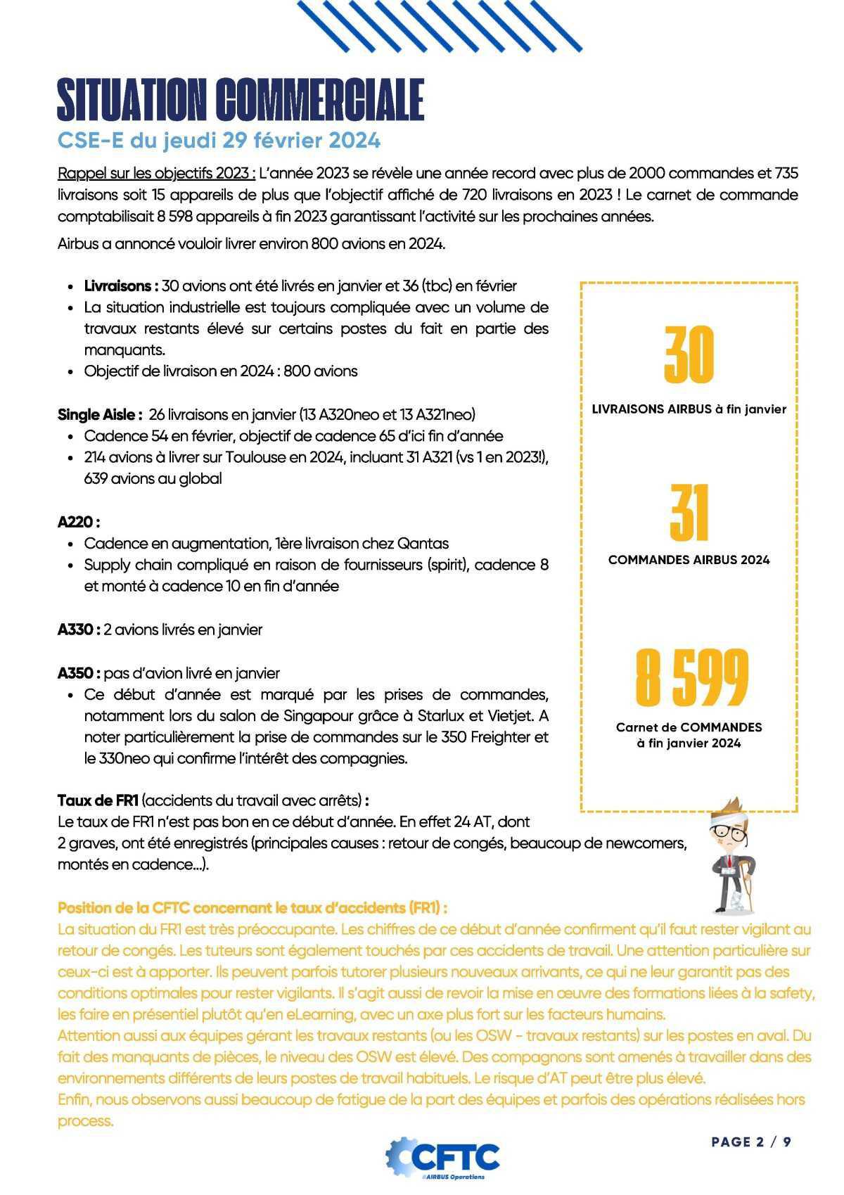 Echos du CSE-E - Airbus Operations - Février 2024