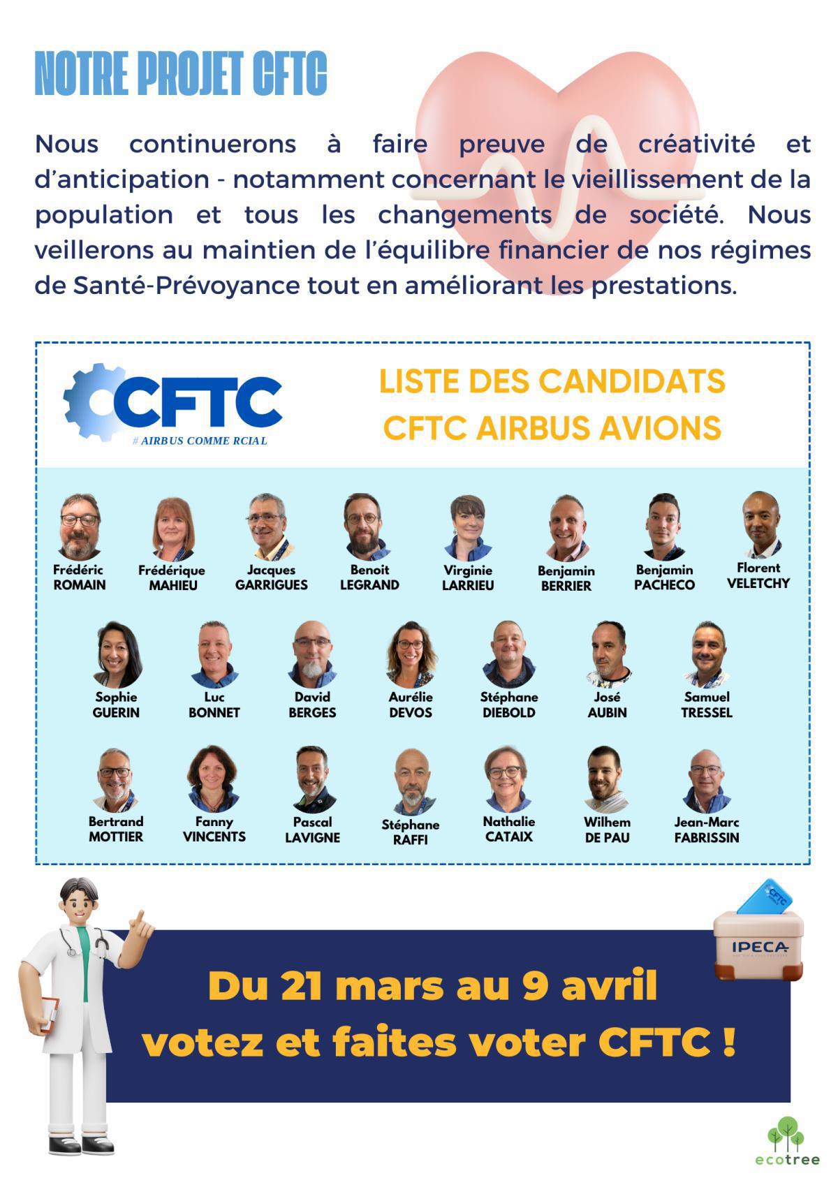 TRACT CFTC ​🗳️ IPECA Prévoyance Elections 2025 (21 mars - 9 avril)