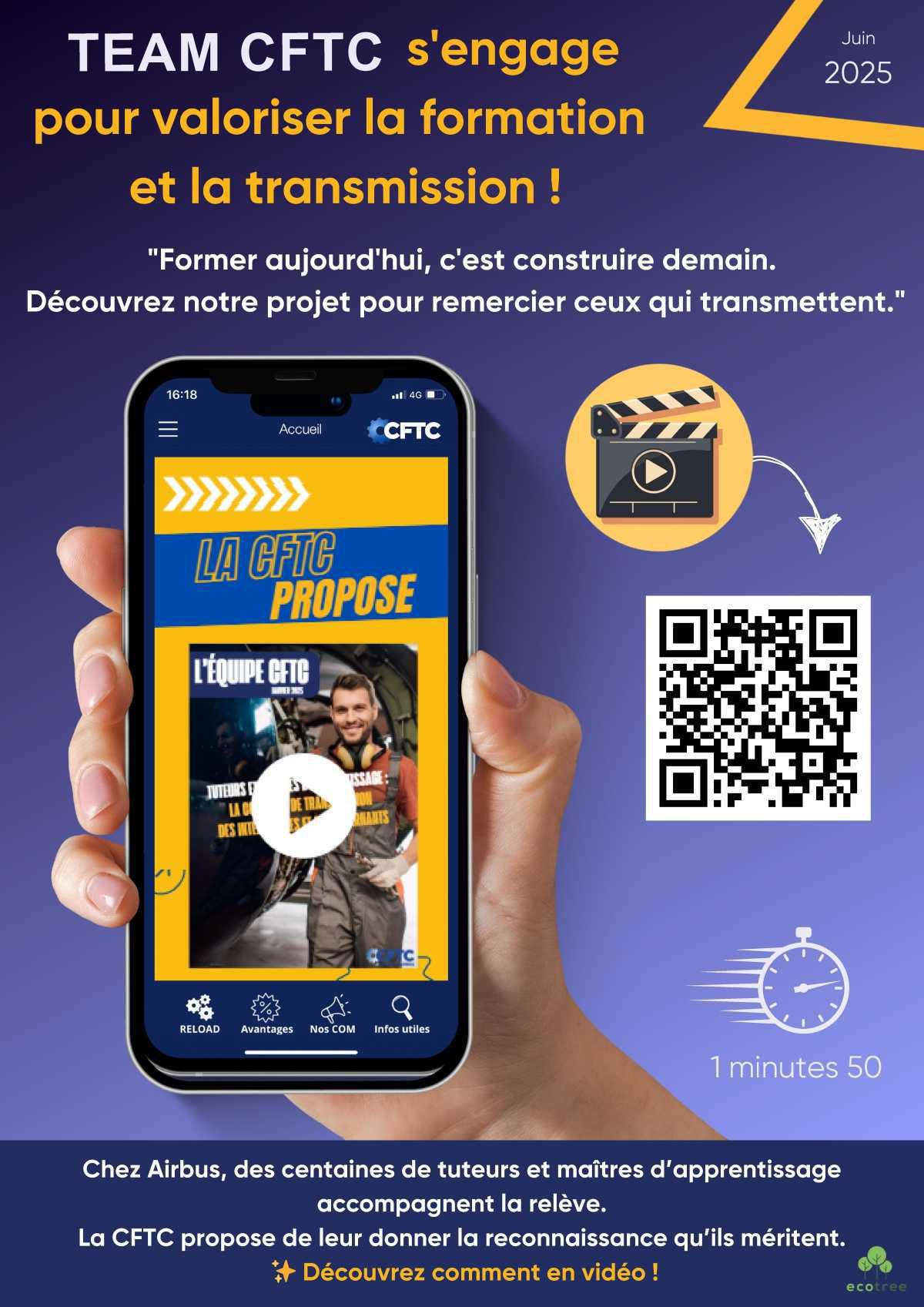 AFFICHE CFTC : Formation et Transmission