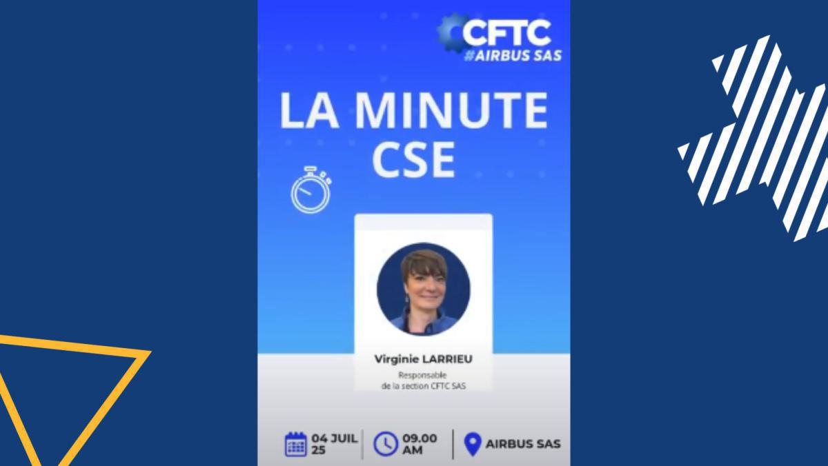 4 juillet 2025 La minute CSE, AIRBUS SAS 