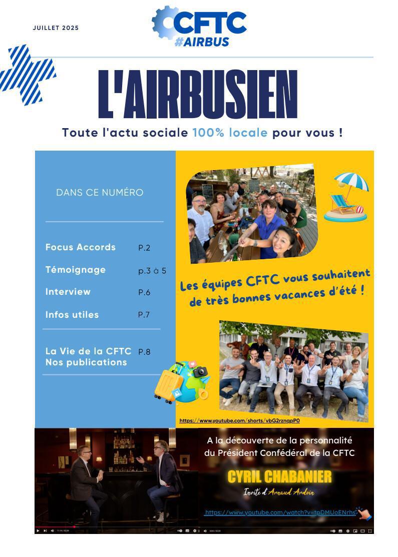 L'Airbusien, Juillet 2025