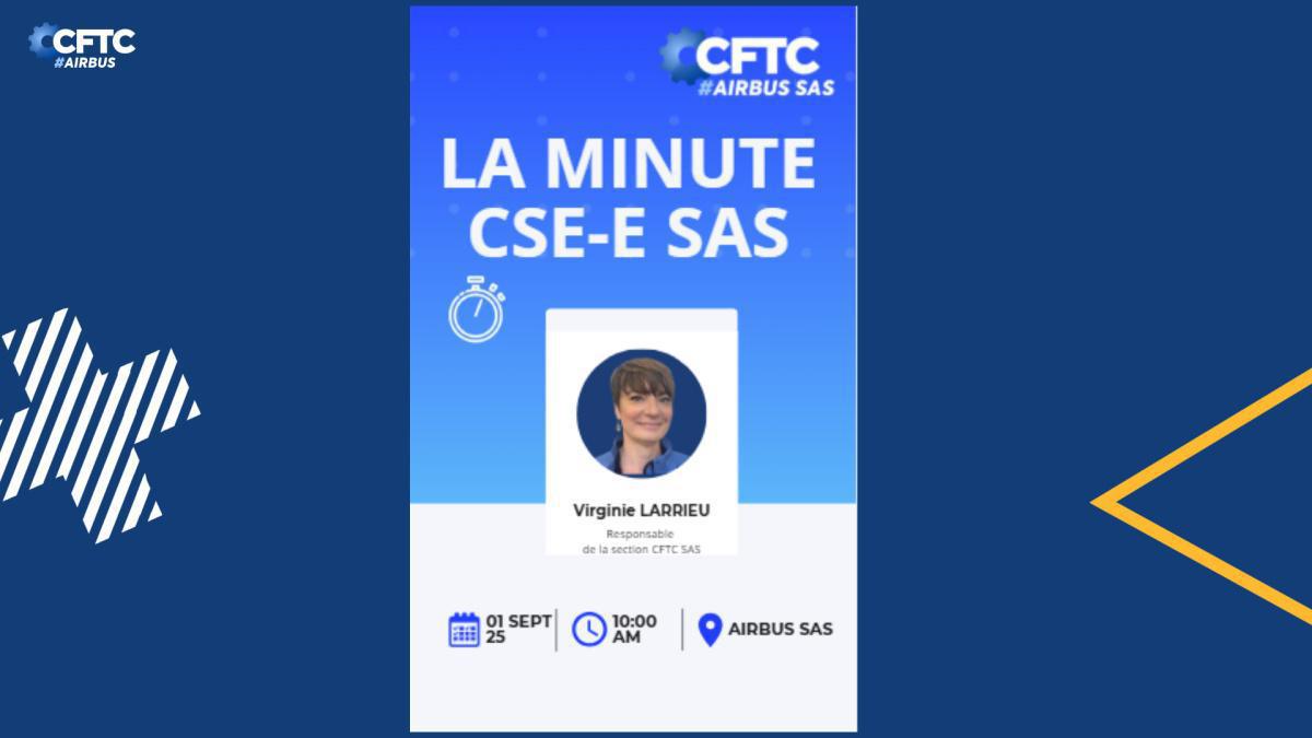 1 septembre 2025 La minute CSE, AIRBUS SAS 