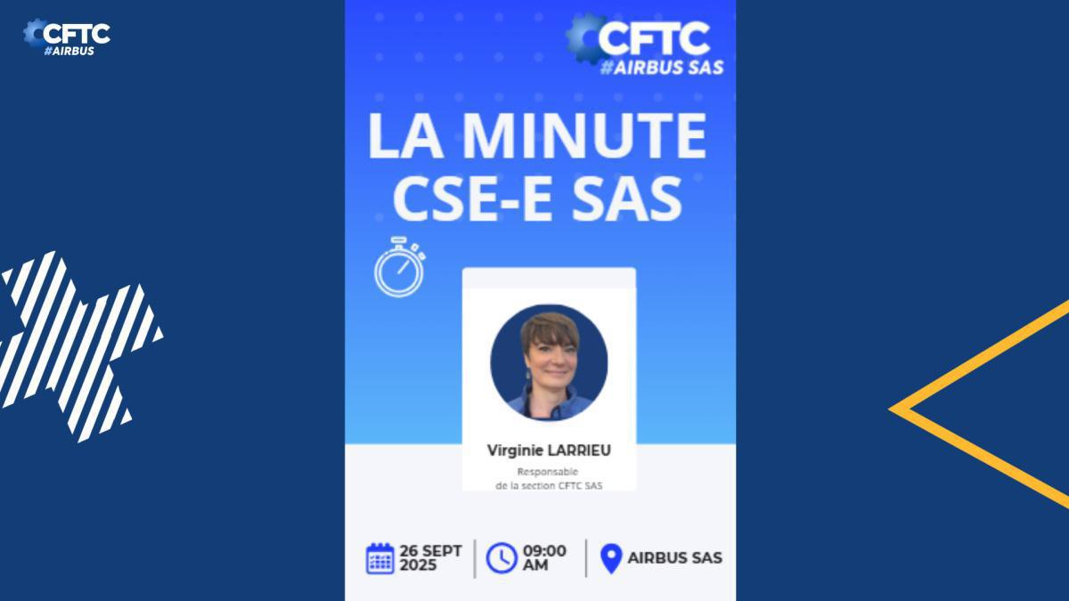 26 septembre 2025 La minute CSE, AIRBUS SAS 