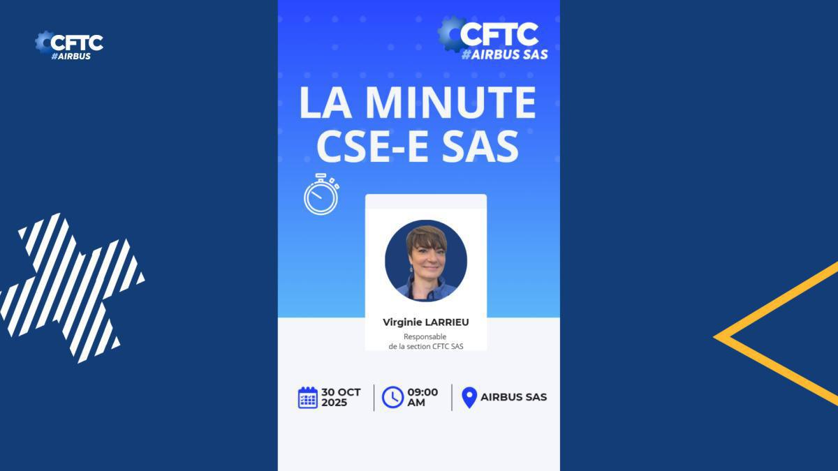 30 octobre 2025 La minute CSE, AIRBUS SAS 