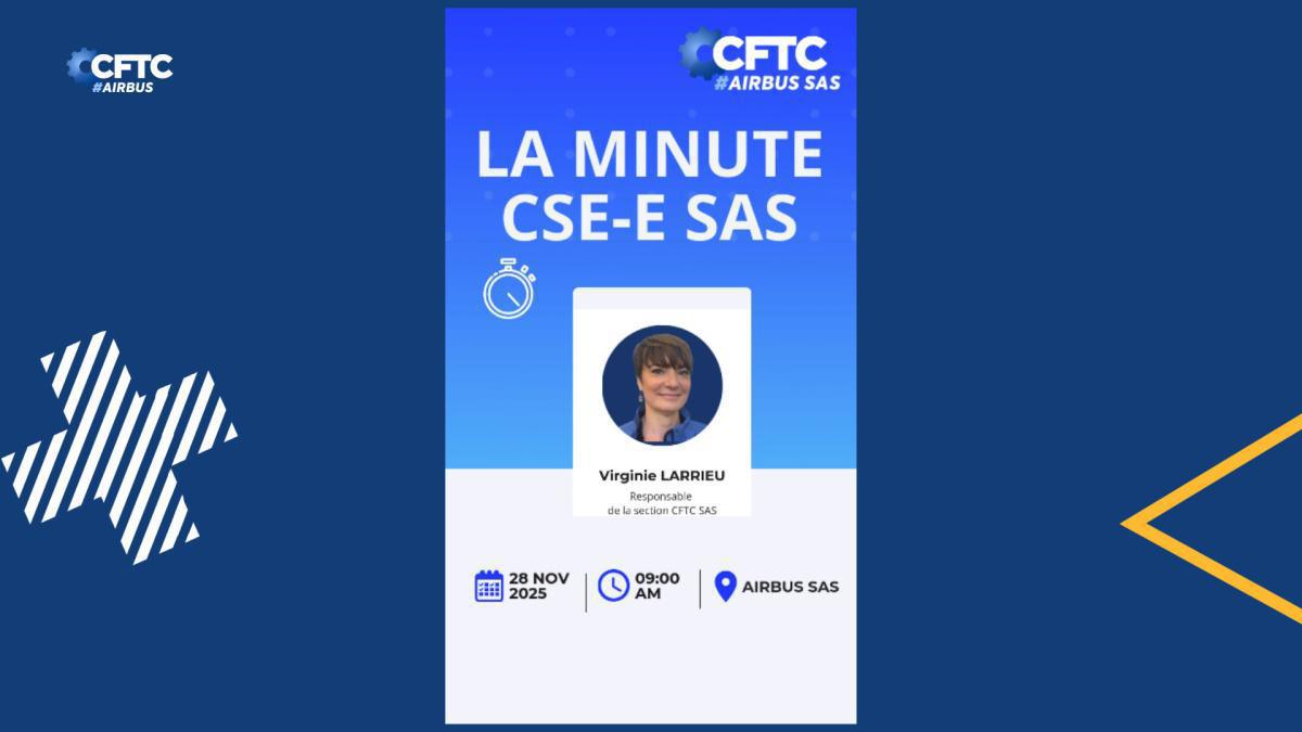 28 Novembre 2025 La minute CSE, AIRBUS SAS 
