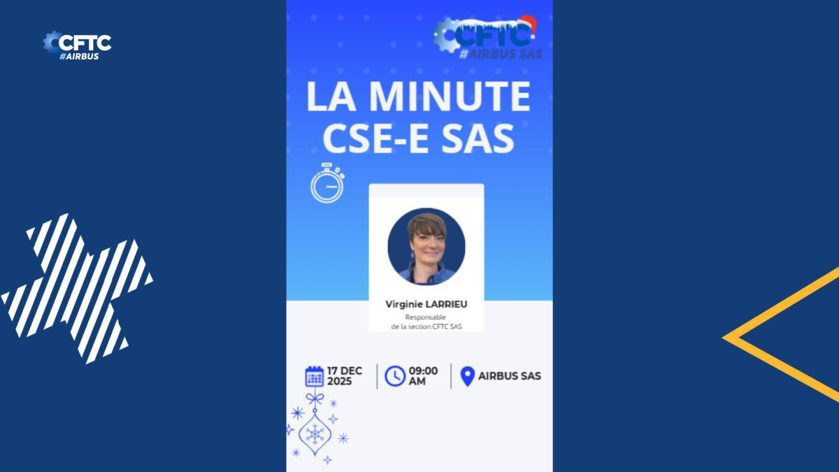 17 Décembre 2025 La minute CSE, AIRBUS SAS 