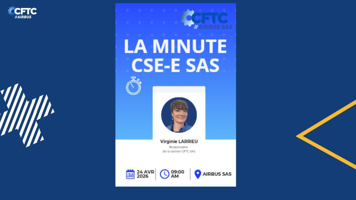 24 avril 2026 - La minute CSE, AIRBUS SAS