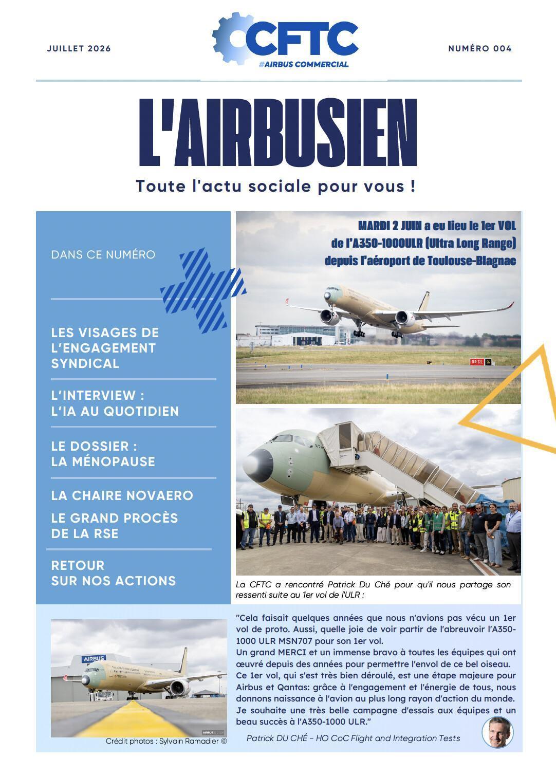 L'Airbusien, Juillet 2026