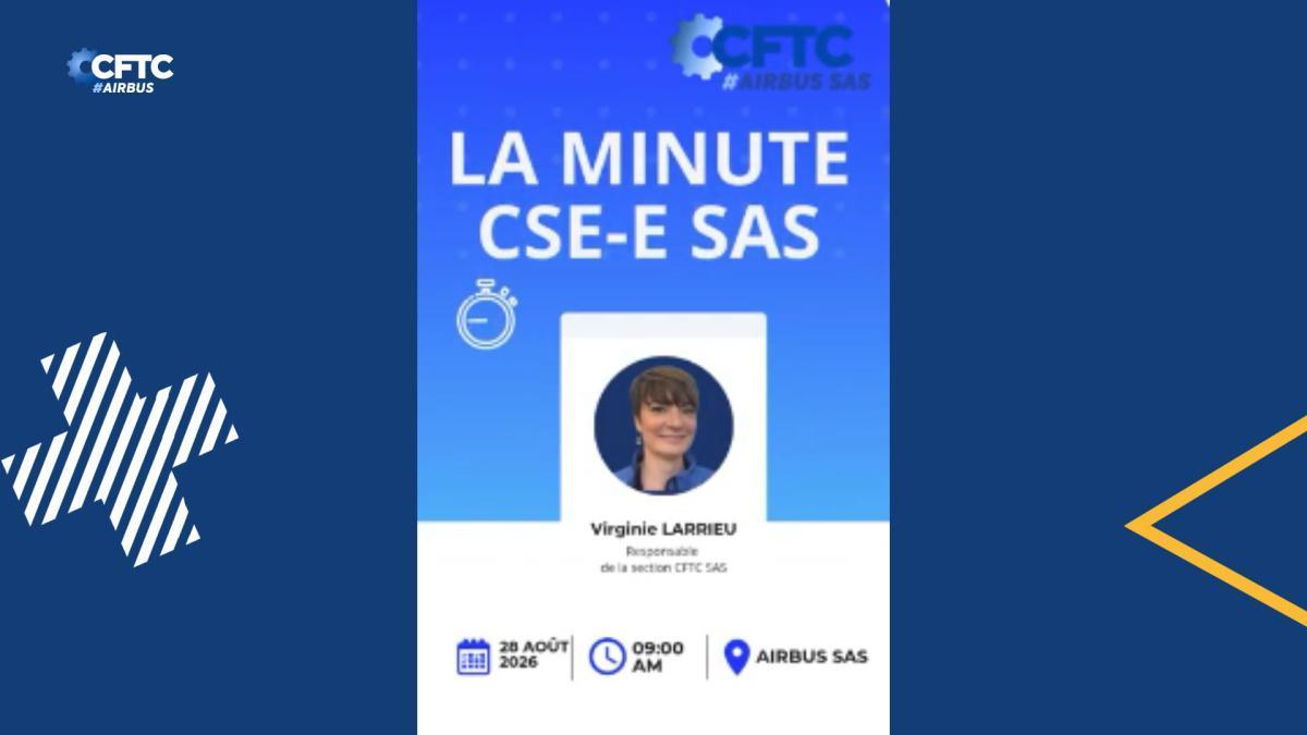 28 août 2026 - La minute CSE, AIRBUS SAS