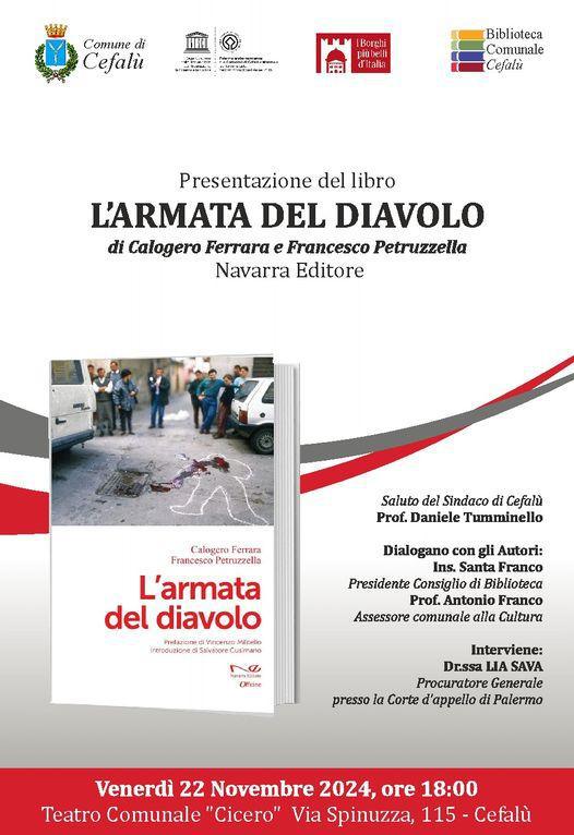 Presentazione del libro "L’armata del diavolo", di Calogero Ferrara e Francesco Petruzzella (inizio ore 18:00)