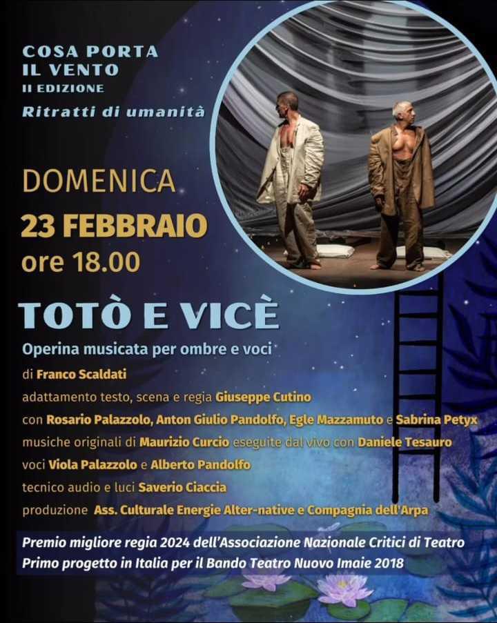 "Totò e Vicè - Operina musicata per ombre e voci (inizio ore 18.00)