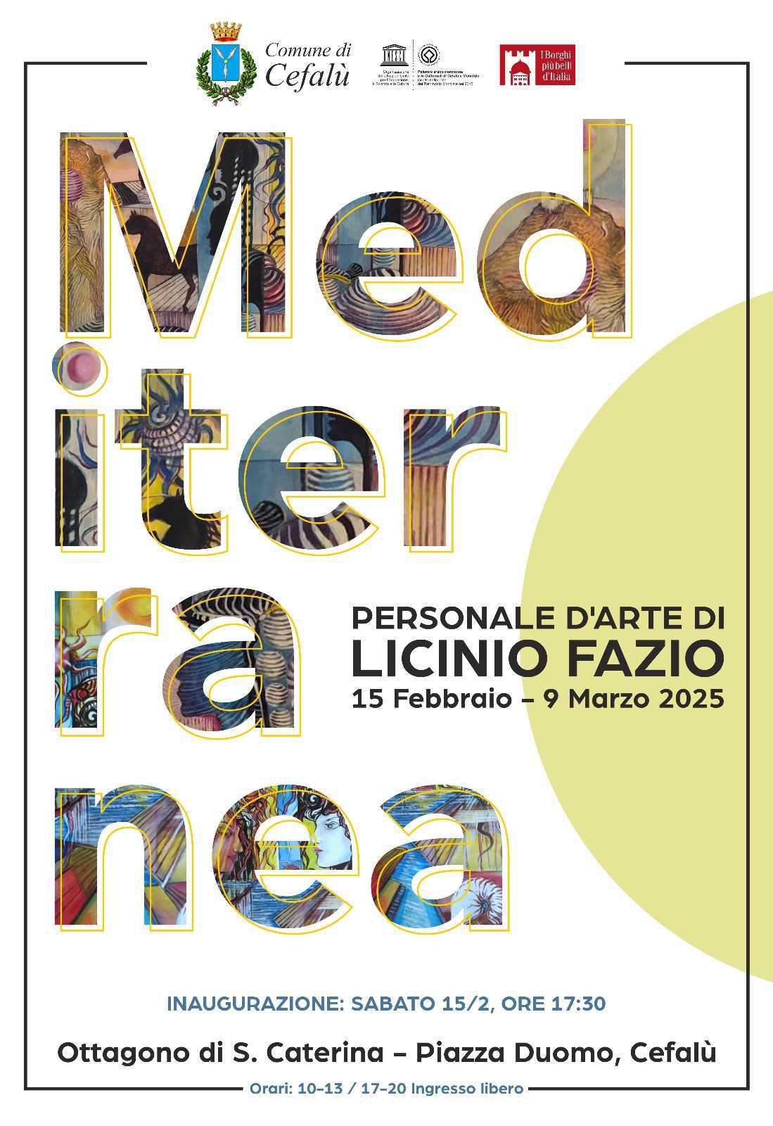 “Mediterranea” Personale d'Arte di Licinio Fazio