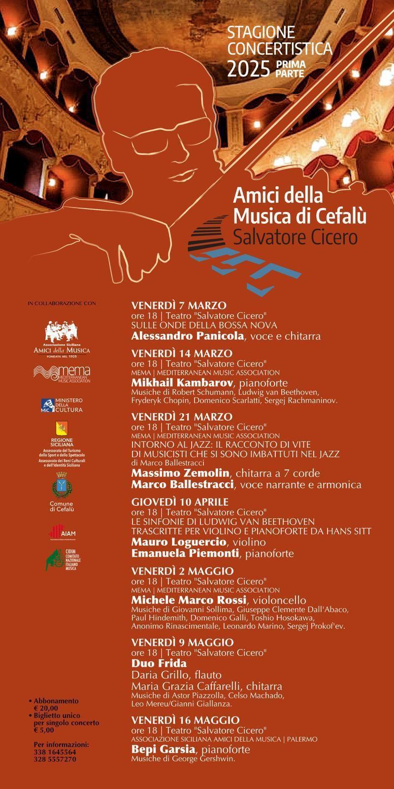 Associazione Siciliana Amici della Musica - Palermo (inizio ore 18.00)