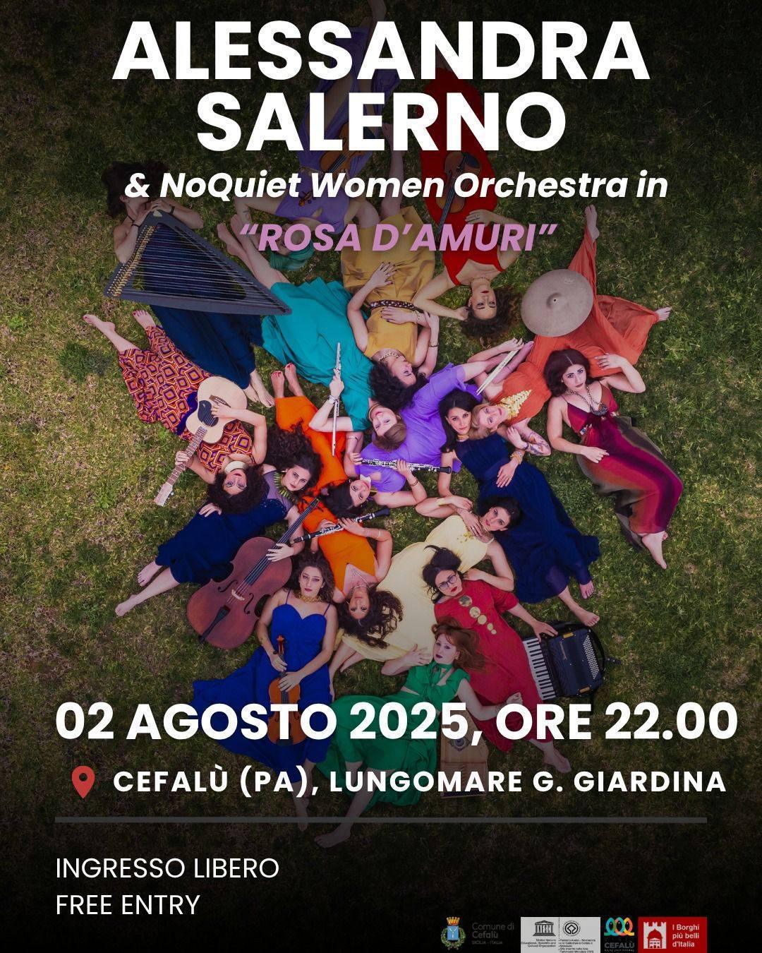 Alessandra Salerno & NoQuiet Women Orchestra in "Rosa D'Amuri" (start h. 22.00)