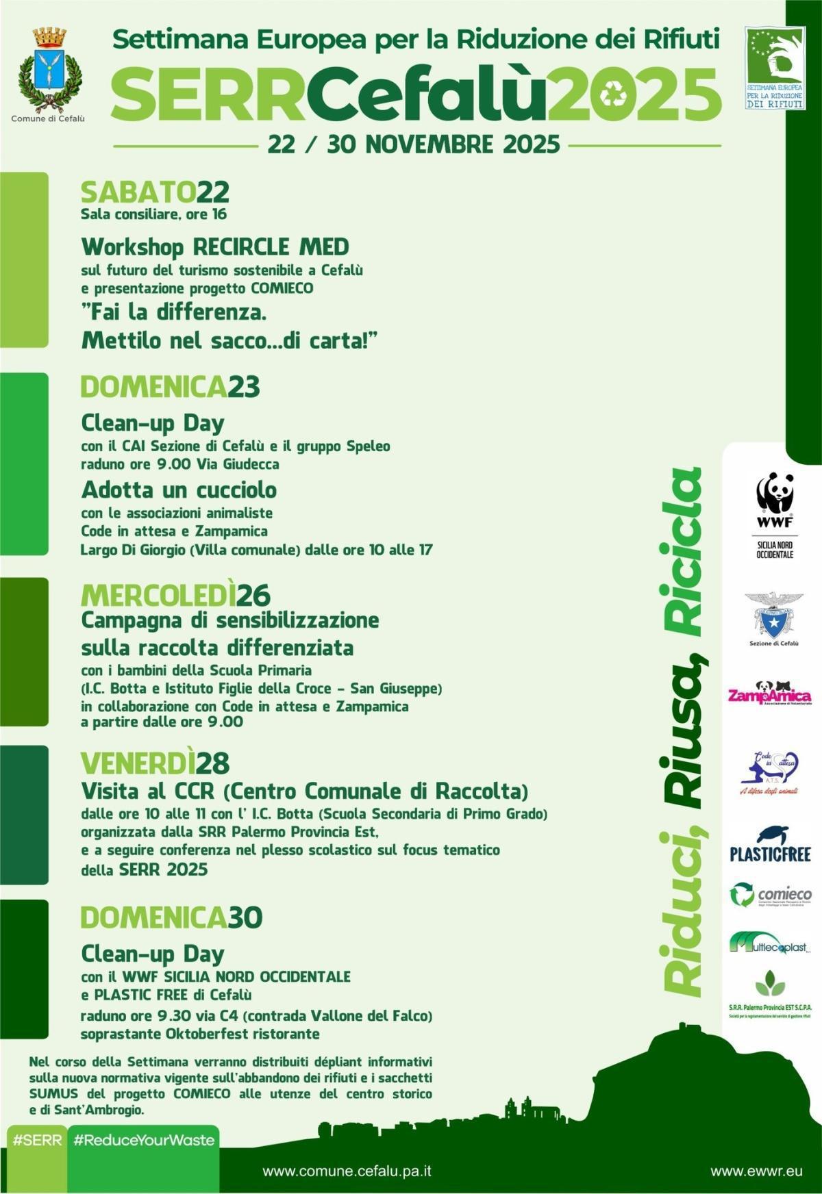 Workshop RECIRCLE MED - presentazione progetto COMIECO "Fai la differenza. Mettilo nel sacco...di carta!" (inizio ore 16:00)