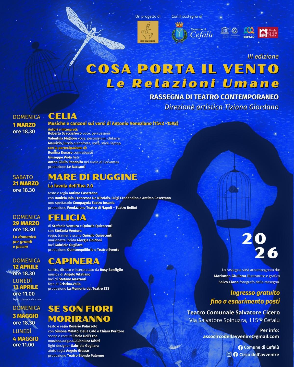 Celia - Musiche e canzoni sui versi di Antonio Veneziano (inizio ore 18.30) Celia - Musiche e canzoni sui versi di Antonio Veneziano (inizio ore 18.30)