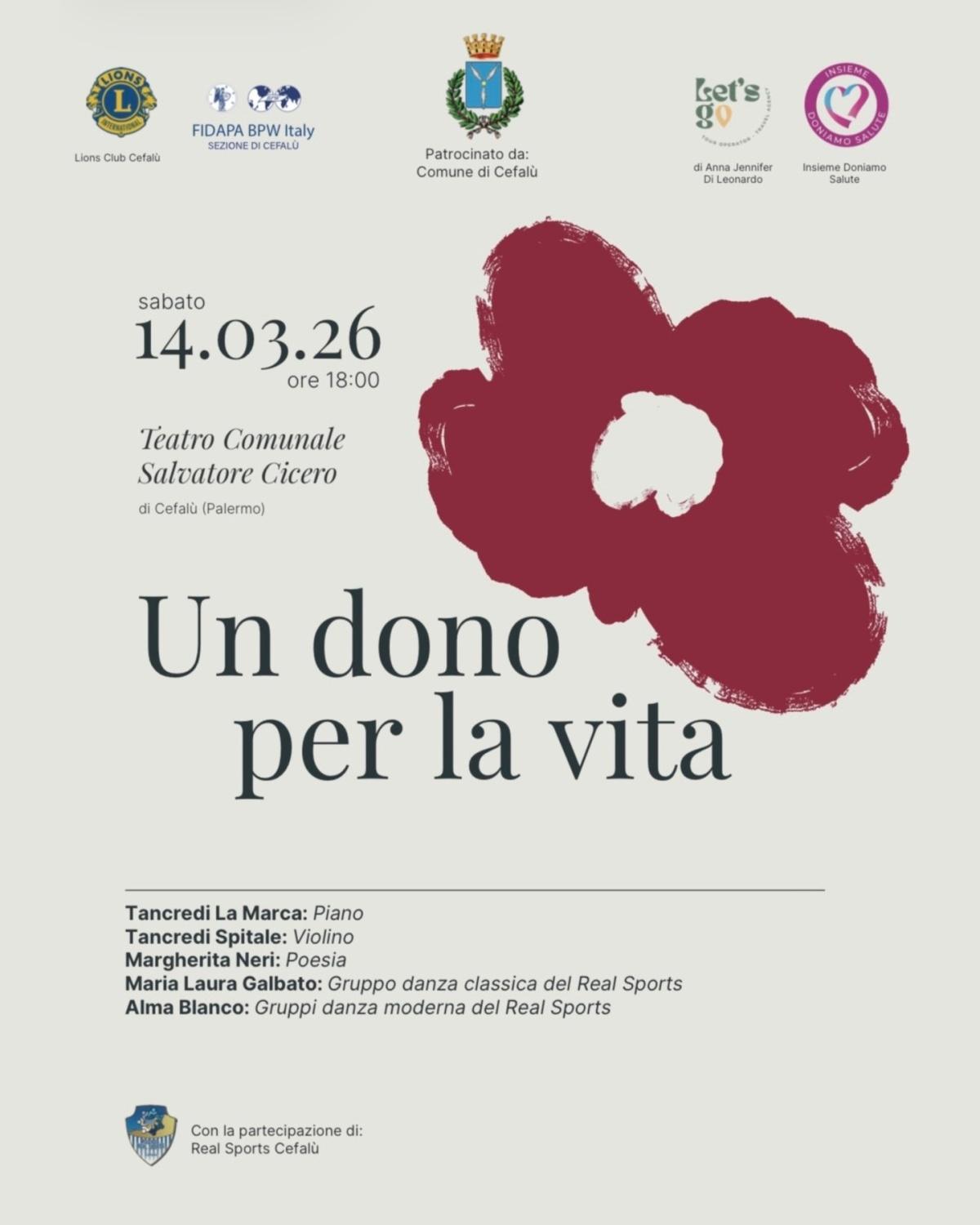 Un Dono per la Vita (inizio ore 18.00)